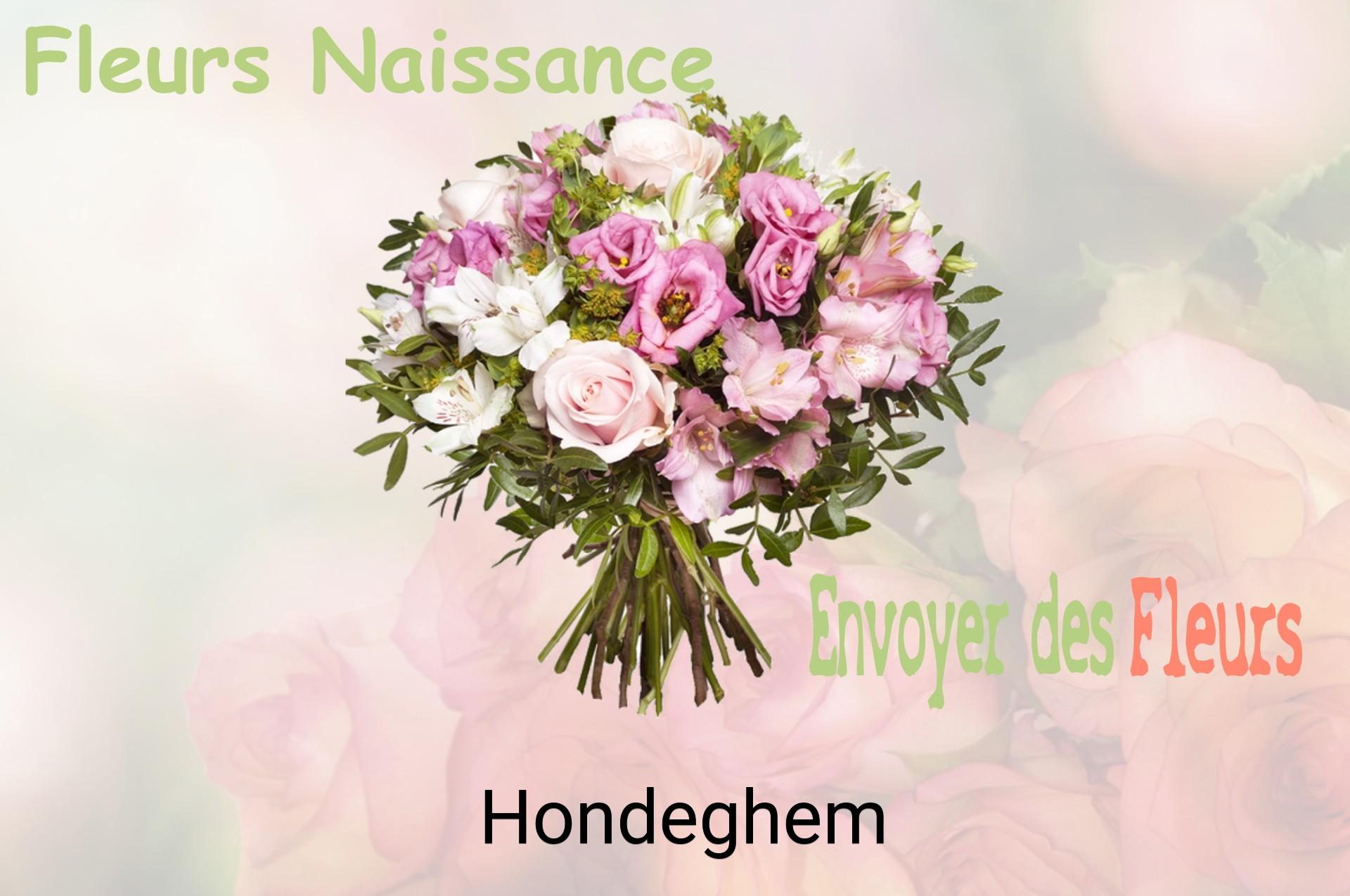 Bouquet de fleurs de naissance livré à Hondeghem